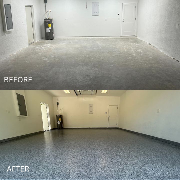 Floor cleaning - before and after image one