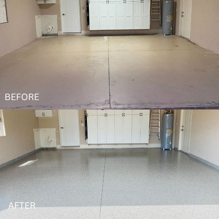 Floor cleaning - before and after image two